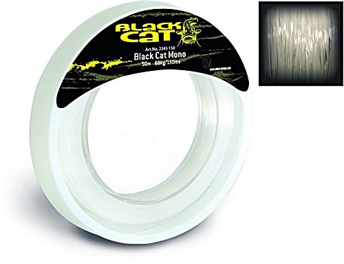 Black cat mono leader 50m - cat,