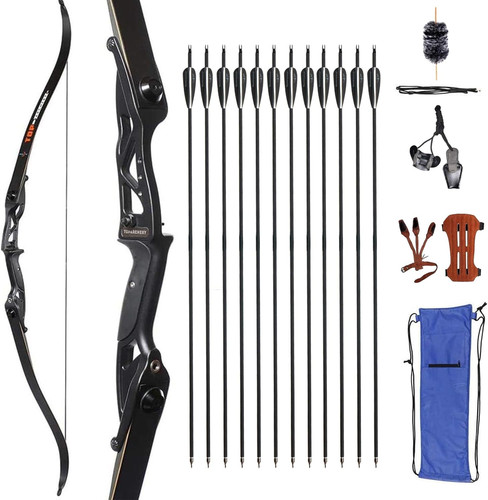 50lbs recurvebogen und 12er - 50lbs,