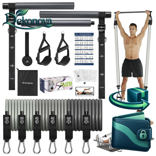 Fitnessband set mit pilates - set,